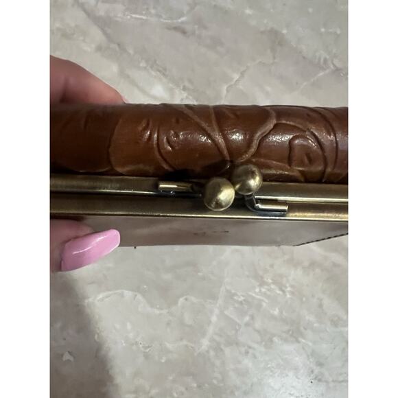 Patricia Nash Reiti Brown Tooled Leather Bifold Wallet - Picture 4 of 13